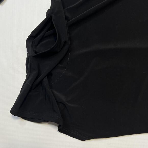 IC by Connie K Top Pants Set Womens Small Black Ruffle Sleeve Mesh Details USA - Picture 7 of 16